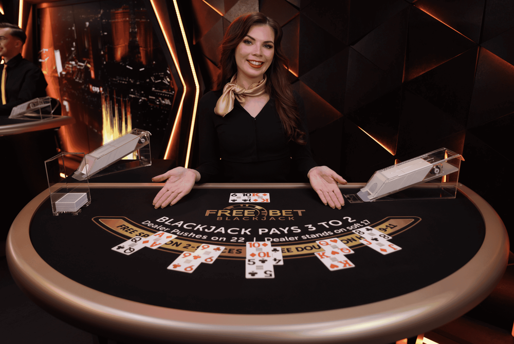 Live Dealer Baccarat Postcard